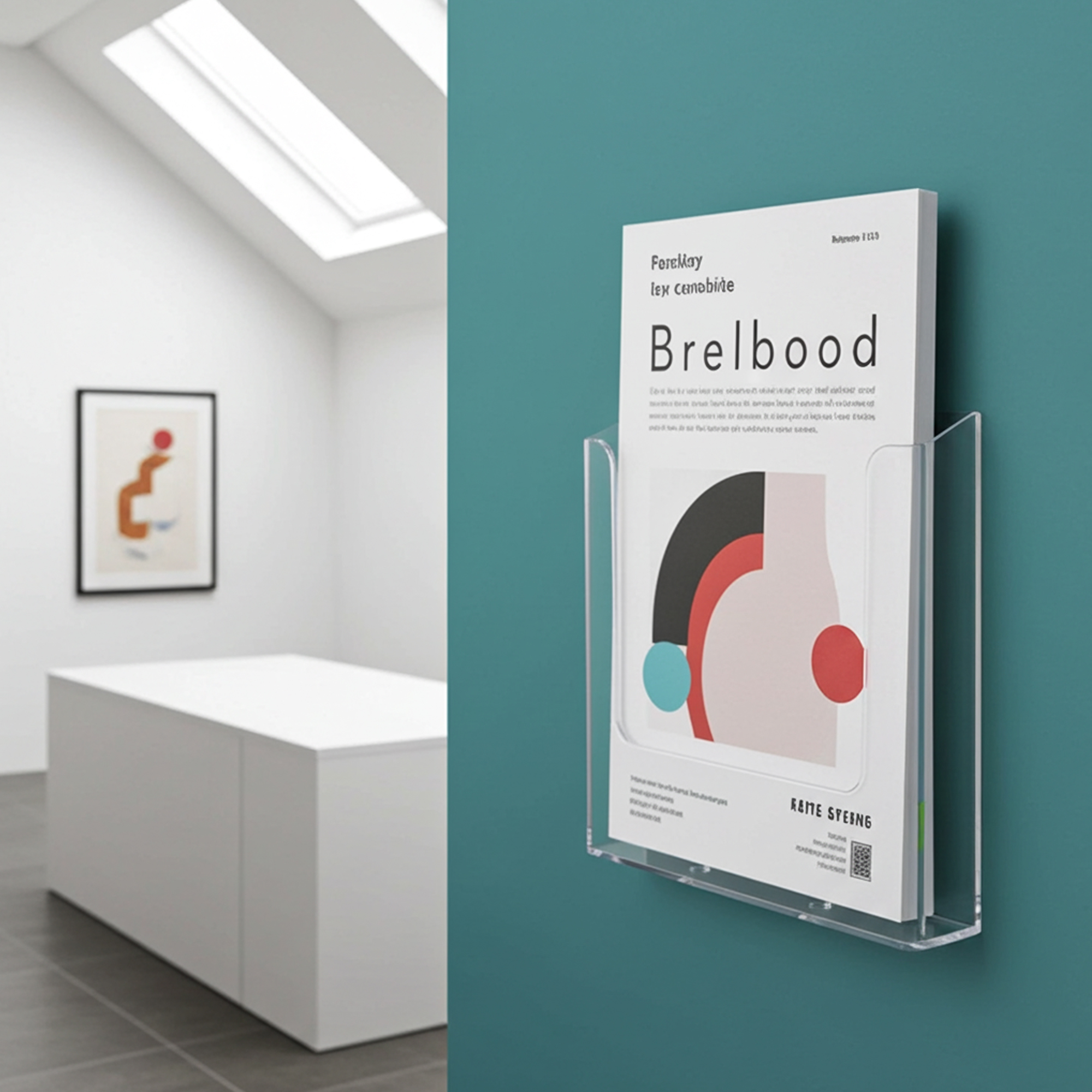 Prospektständer Wandmontage Hochformat DIN A5 ECO