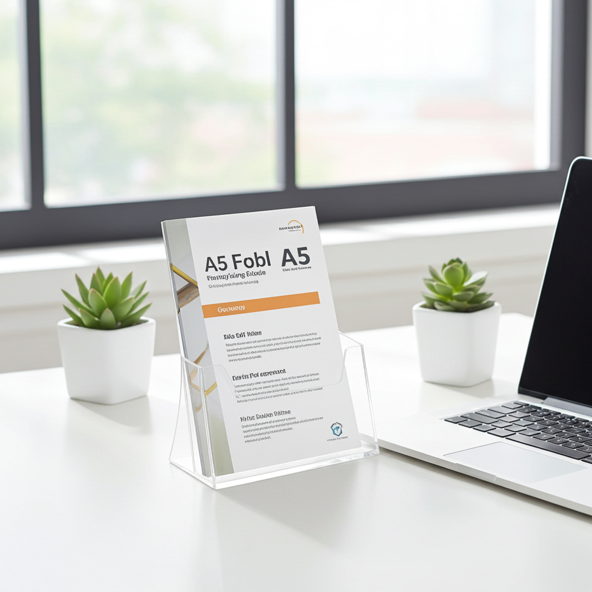 Prospektständer DIN A5 Hochformat transparent Premium